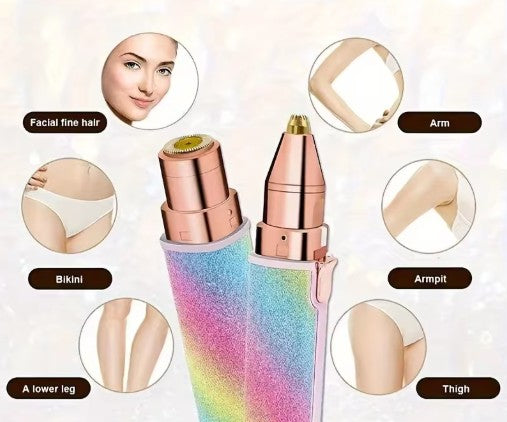 Depiladora facial 2 en 1